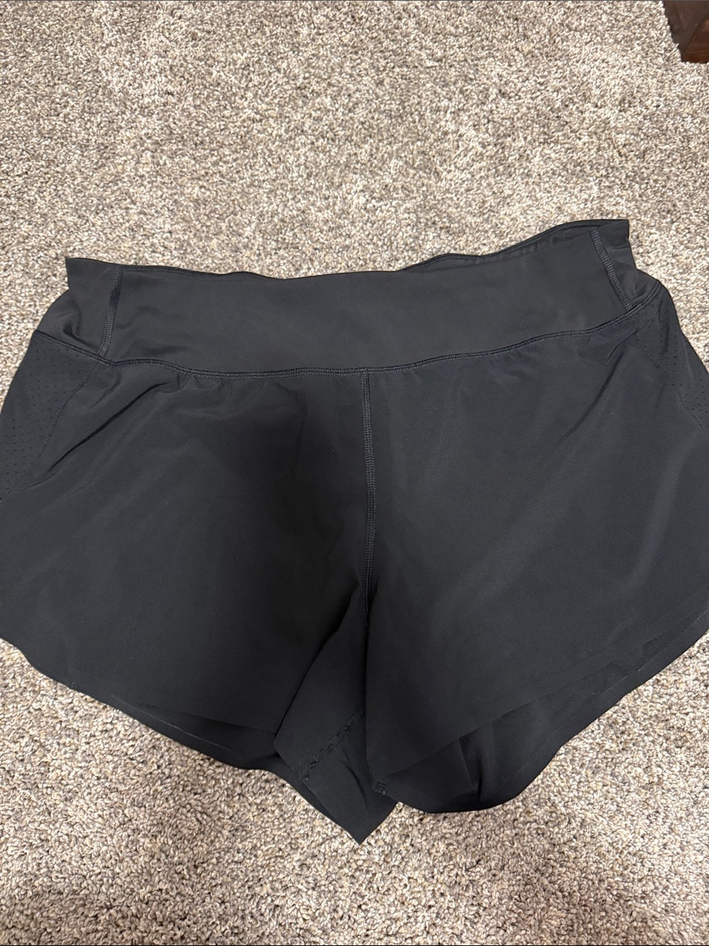 Athleta Black Athletic Shorts with Wide Waistband